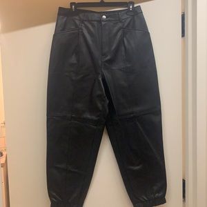 Zara faux leather pants